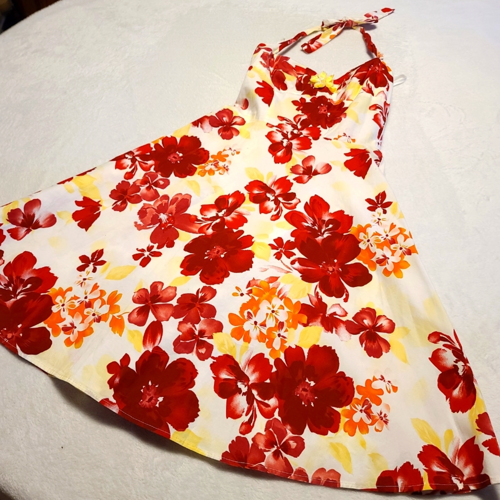 RUBY ROX WORN ONCE FLORAL SUMMER DRESS
